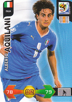 Alberto Aquilani Italy Panini 2010 World Cup #203
